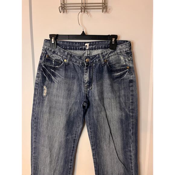 7 For All Mankind Blue Dojo Positano Trouser Jeans Size 29 - Picture 3 of 10